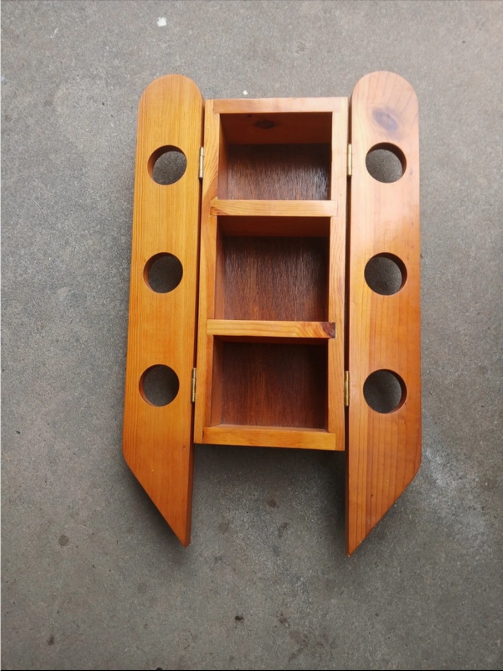 Solid wood display cabinet